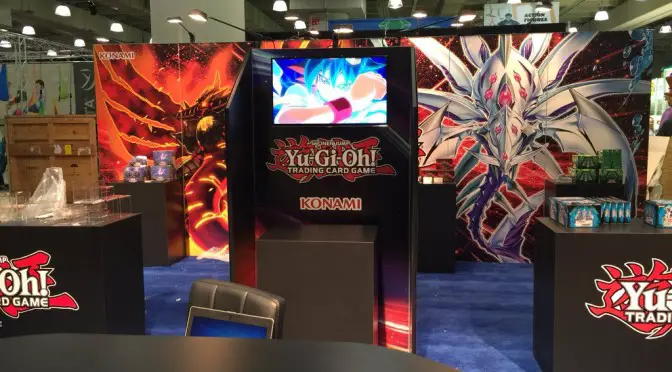 Konami Yu-Gi-Oh! TCG booth at the International Toy Fair in New York!