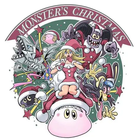 a bustling monsters Christmas