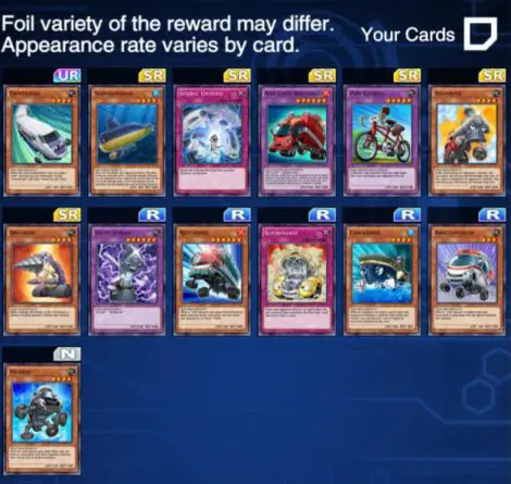 Duel Links Syrus Drop Rewards