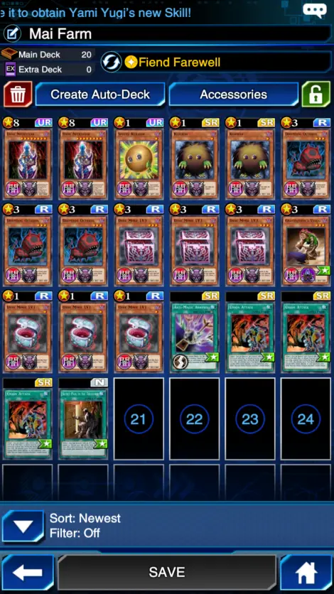 yugioh duel links elegant mai farm deck