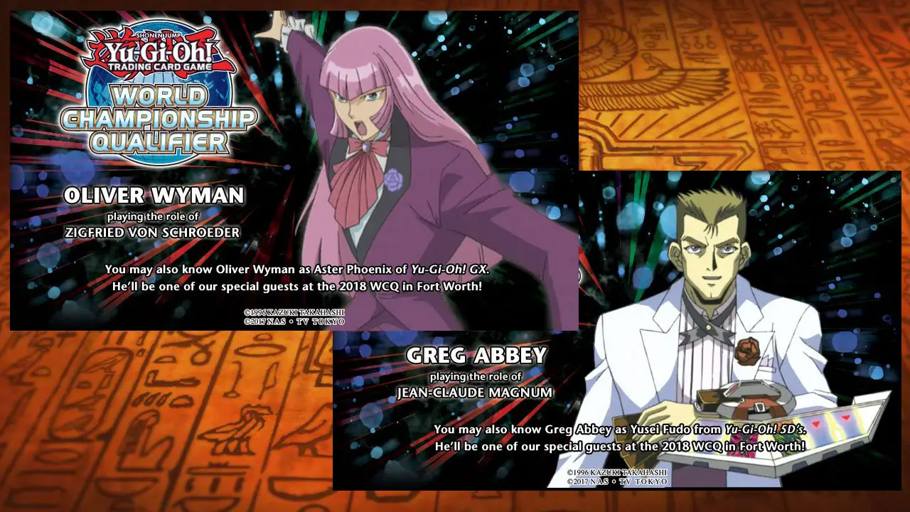 YuGiOh! TCG announced 2 special guests at the North America TCG WCQ