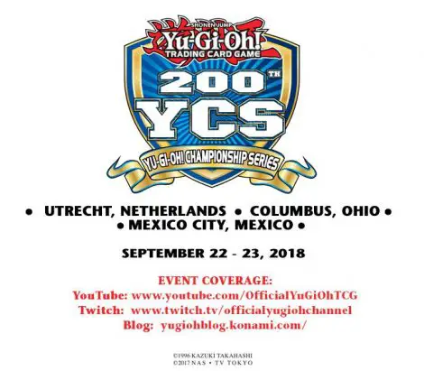 This weekend we'll be celebrating the 200th YCS simultaneously in the Netherlands, Mexico, and the United States!