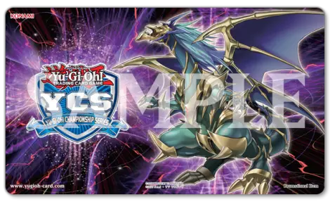 exclusive YCS Top Cut Game Mat featuring Chaos Emperor, the Dragon of Armageddon