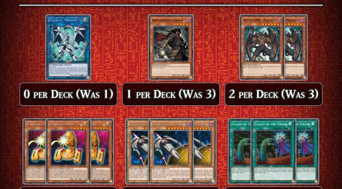 The Forbidden and Limited Card List has been Updated