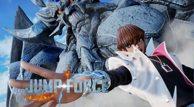 Seto Kaiba unleashes the Blue-Eyes White Dragon and Obelisk the Tormentor in JUMP FORCE!