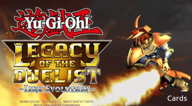 nintendo switch yugioh legacy of the duelist card list