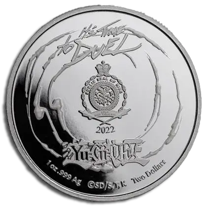 1oz silver Yu-Gi-Oh! game flip coin