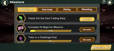 Weekly Daily Missions