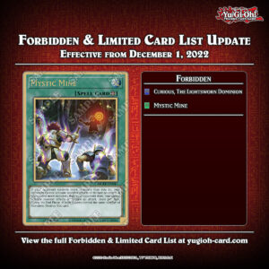 Forbidden & Limited Lists December 1, 2022