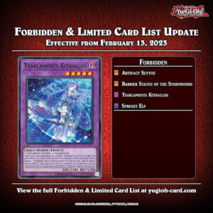 Forbidden & Limited Lists February 13, 2023 - Forbidden