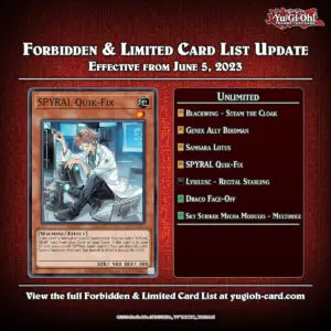 Forbidden & Limited Lists June 5, 2023 - Unlimited