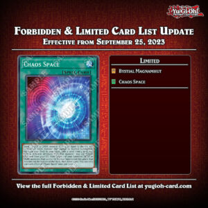 Forbidden & Limited Lists September 25, 2023
