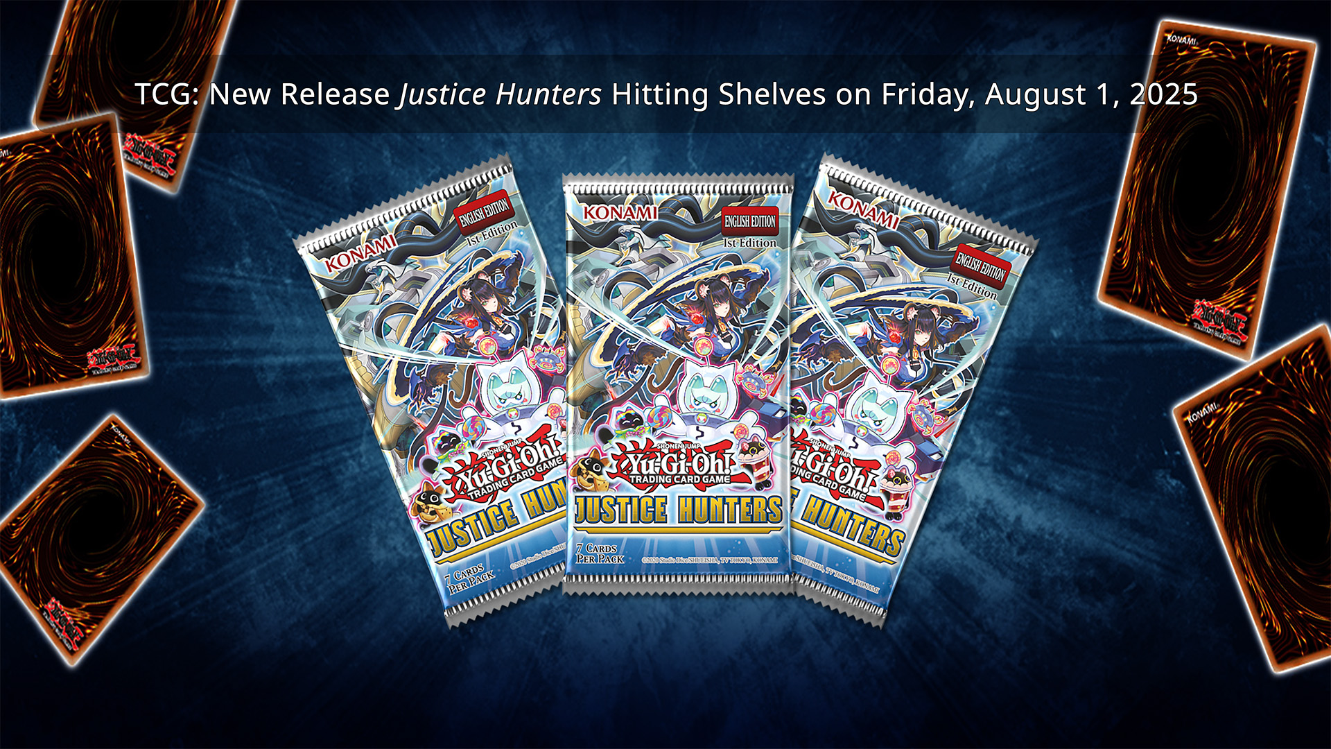 TCG: New Release Justice Hunters Hitting Shelves on Friday, August 1, 2025