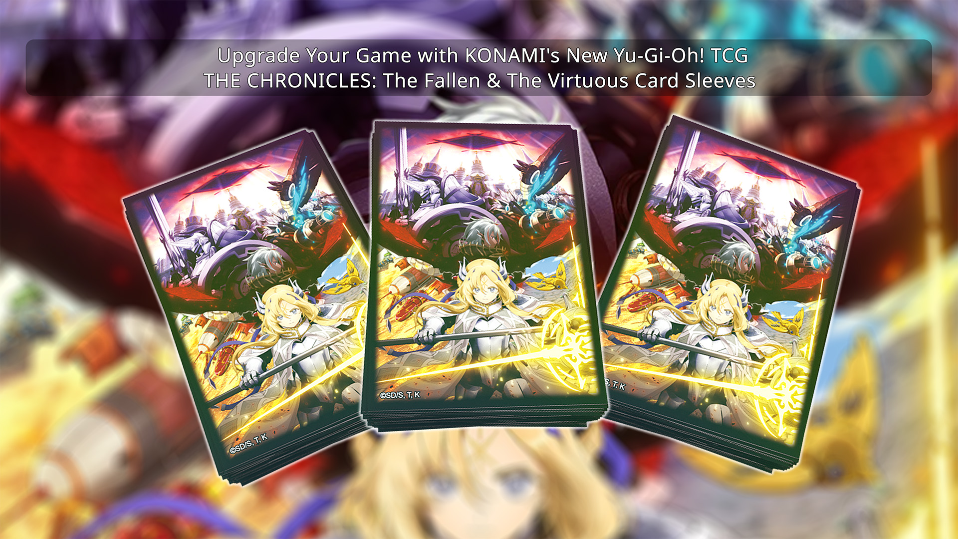 Upgrade Your Game with KONAMI's New Yu-Gi-Oh! TRADING CARD GAME THE CHRONICLES: The Fallen & The Virtuous Card Sleeves