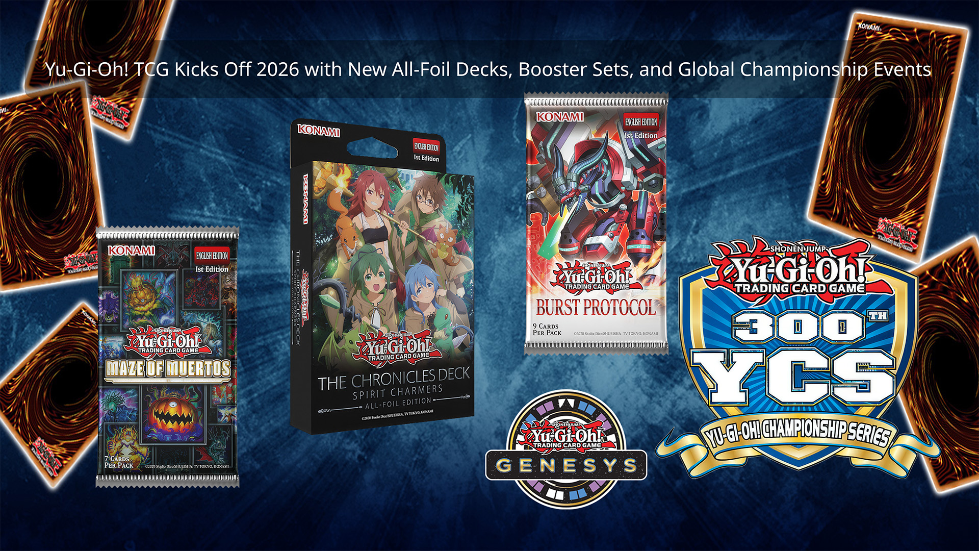 Yu-Gi-Oh! TCG Kicks Off 2026 with New All-Foil Decks, Booster Sets, and Global Championship Events