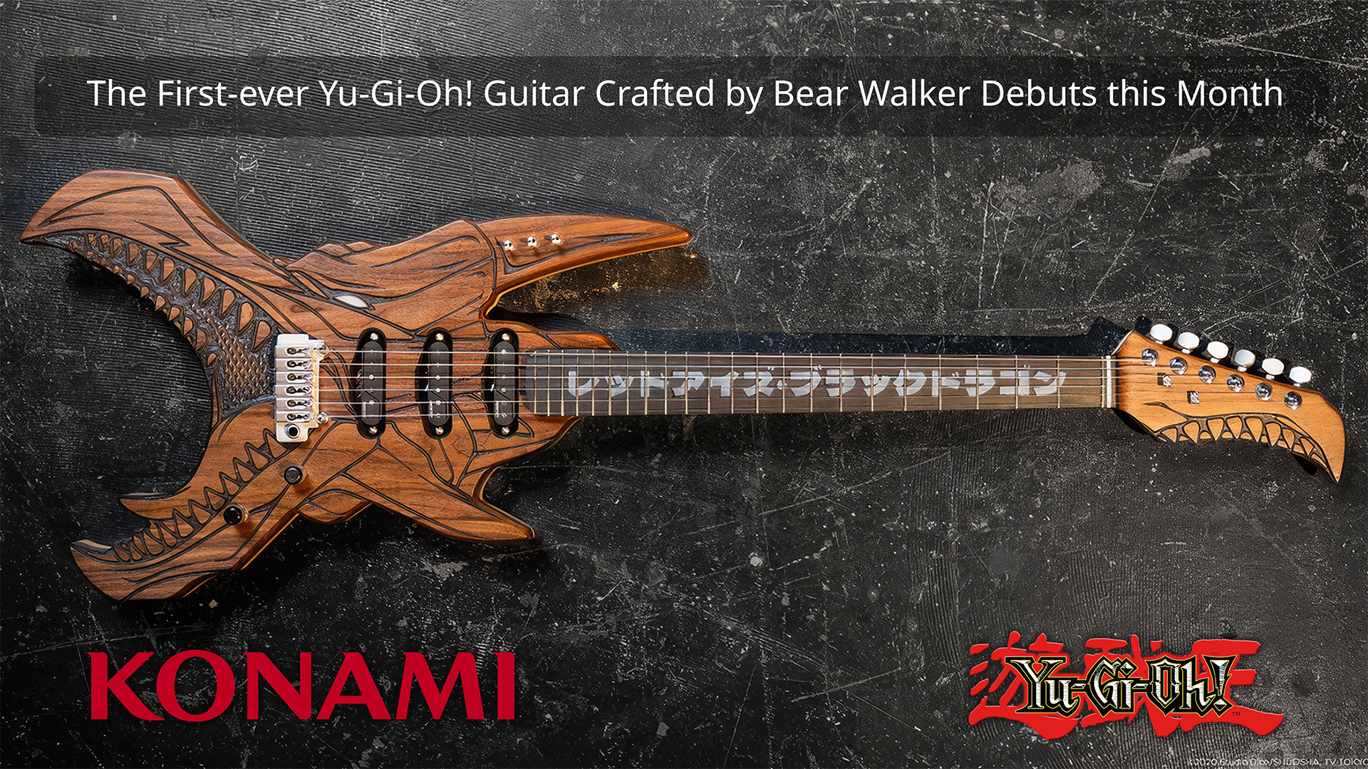 The First-ever Yu-Gi-Oh! Guitar Crafted by Bear Walker Debuts this Month